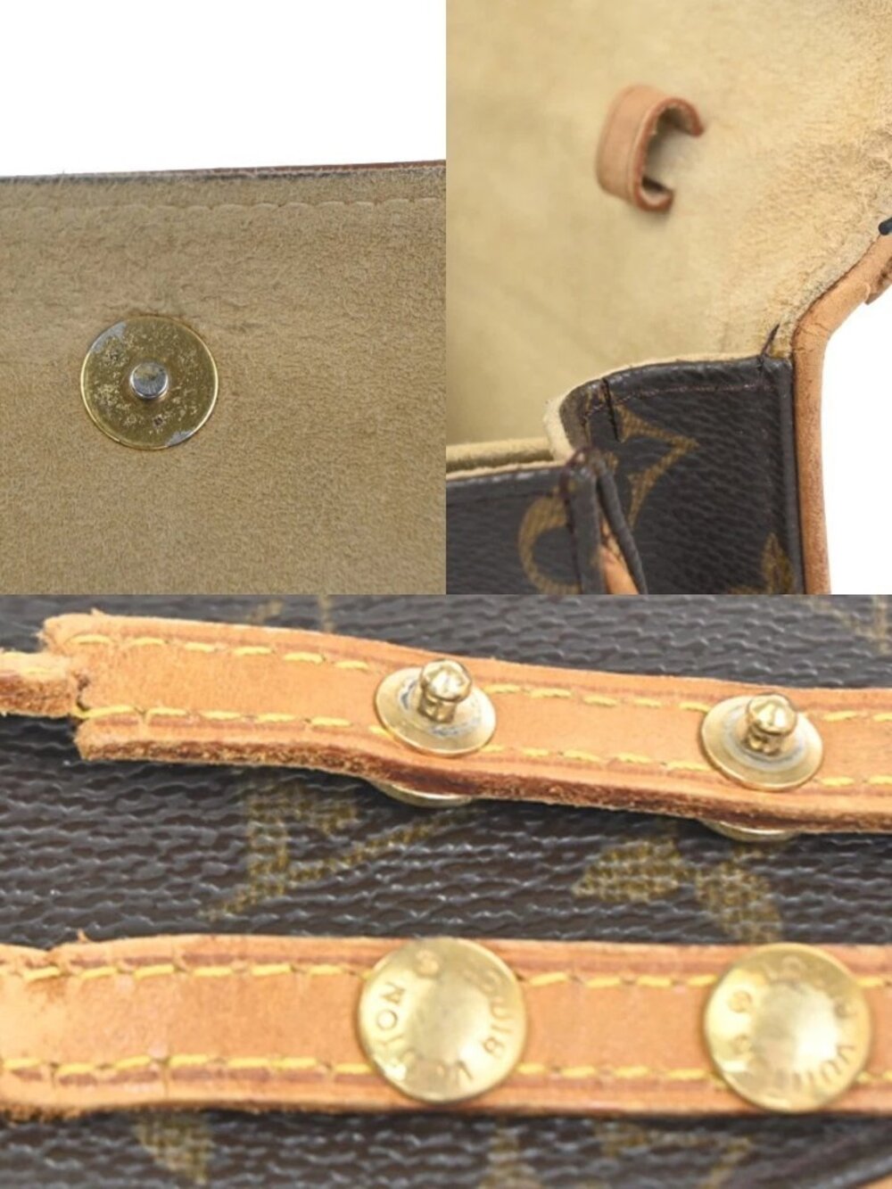 LOUIS VUITTON Pochette Twin GM 2Way Shoulder Bag Monogram Brown M51852 33KC733 - Picture 15 of 16
